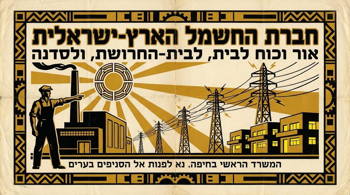 מודעת חברת החשמל הארץ-ישראלית