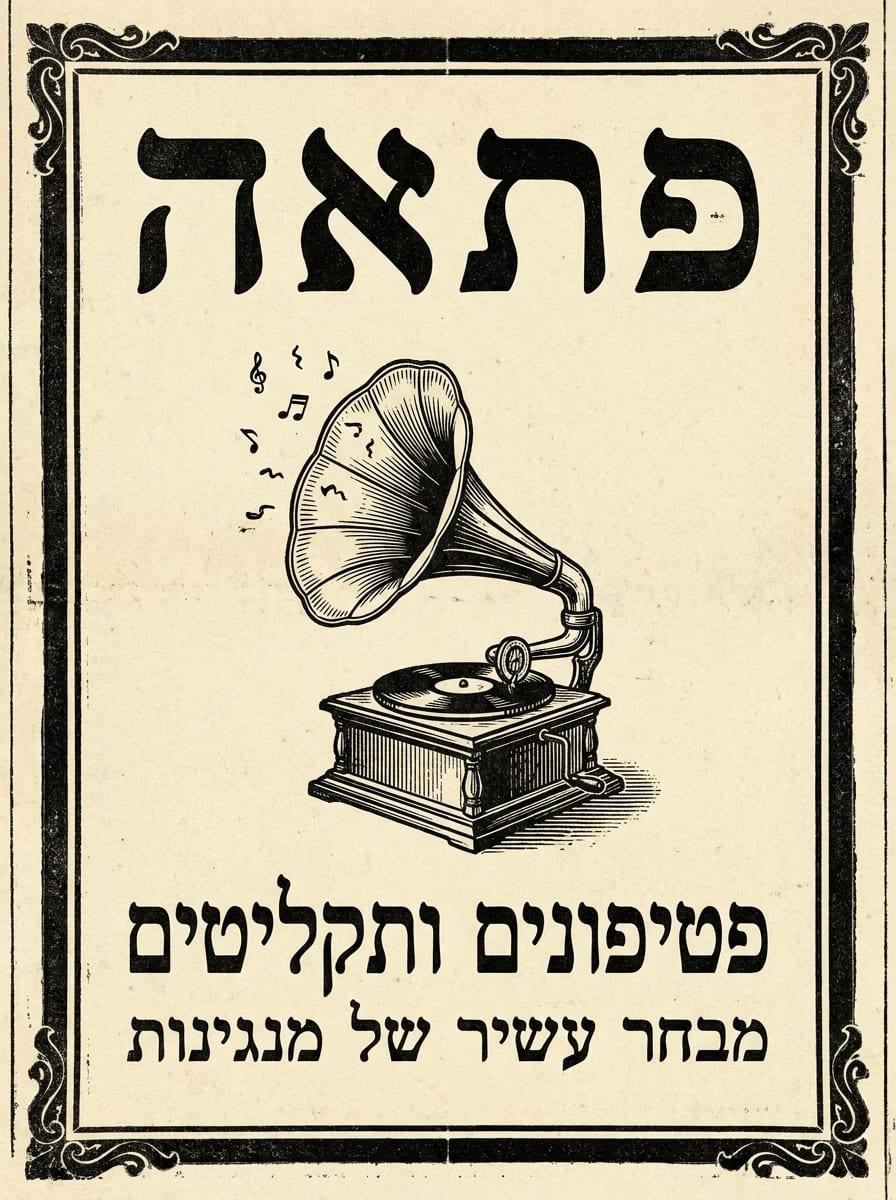מודעת גרמופון פתאה