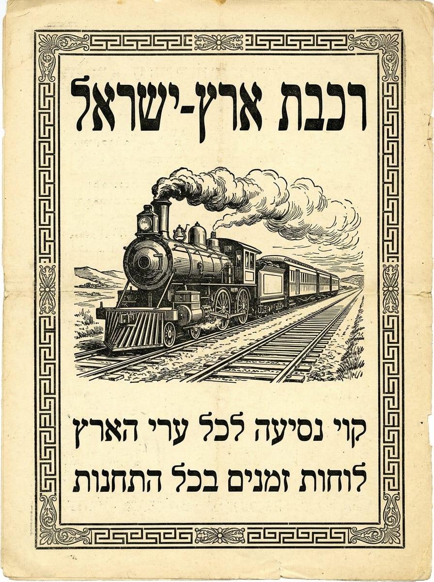 מודעת רכבת ארץ-ישראל