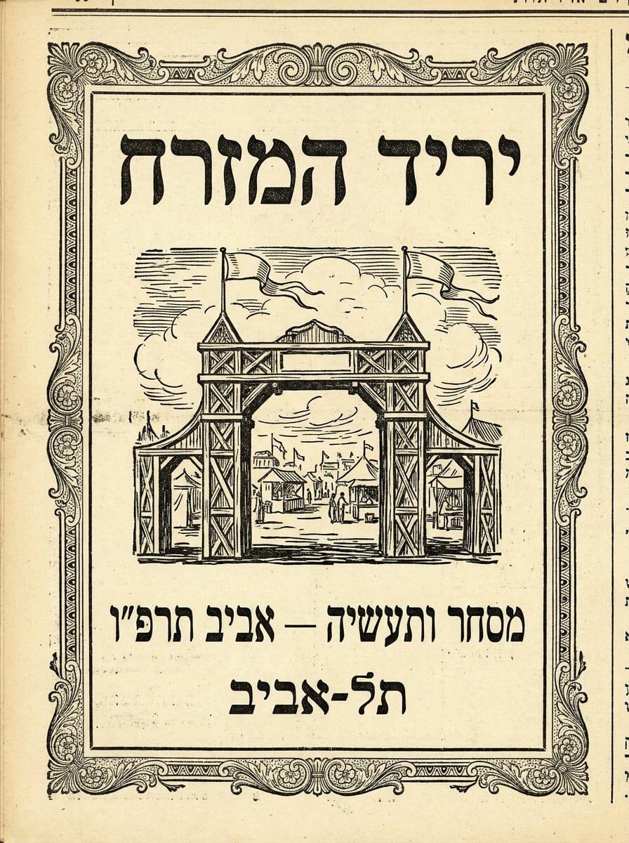 מודעת יריד המזרח בתל-אביב