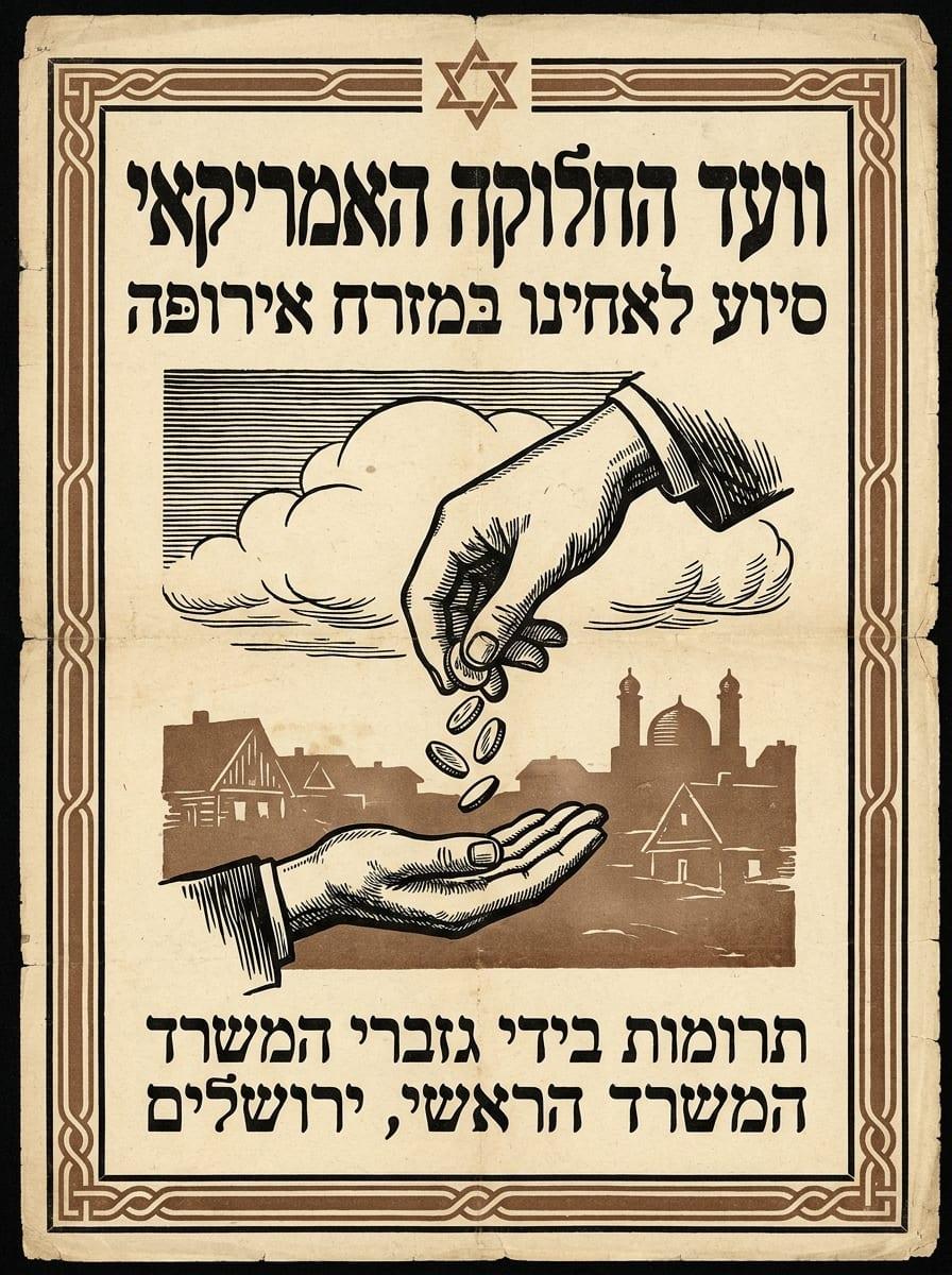 מודעת וועד החלוקה האמריקאי