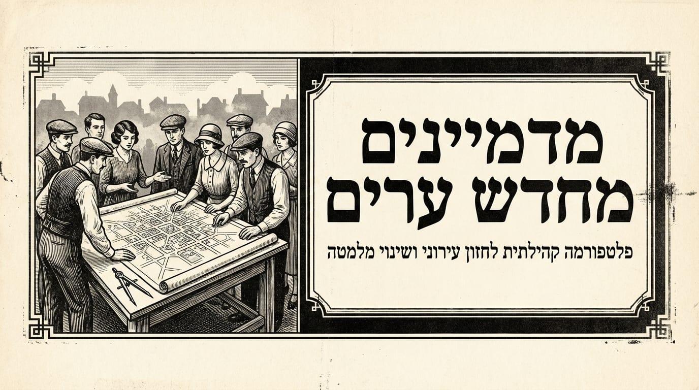 מדמיינים מחדש ערים - פלטפורמה קהילתית לחזון עירוני