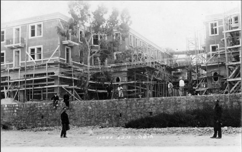 בניית מרכז מסחרי בעיר התחתית בחיפה, 1926